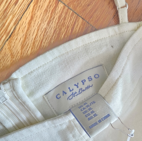 Calypso St. Barth Cream Floral Mini Dress - Picture 8 of 11